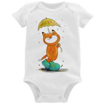Body Bebê Raposa Fofinha Na Chuva - Foca na Moda