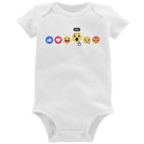 Body Bebê Reações Facebook Eita! - Foca na Moda