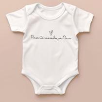 Body Bebê Reborn Bodie Personalizado Presente de Deus Infantil Confort 100%Algodão