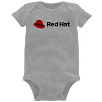 Body Bebê Red Hat Linux Logo - Foca na Moda