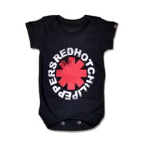 Body Bebê Red Hot Chili Peppers Logo Spray Art Rock Body Bebê Red Hot Chili Peppers Logo Spray Art Rock