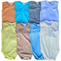 Body Bebê Regata Verão Kit 5 Peças Conforto e Qualidade em Algodão