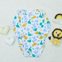 Body Bebê Ribana Malha Macia Prático de Vestir Look Moderno e Elegante Dino Body Bebê Ribana Malha Macia Prático de Vestir Look Moderno e Elegante Dino