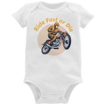 Body Bebê Ride Fast Or Die - Foca na Moda