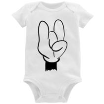 Body Bebê Rock Hand - Foca na Moda