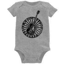 Body Bebê Rock n Roll Never Die Guitarra - Foca na Moda