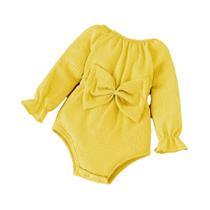 Body Bebê Rosa Manga Longa com Laço e Lenço - Conjunto 2 Peças Primavera/Outono Body Bebê Rosa Manga Longa com Laço e Lenço - Conjunto 2 Peças Primavera/Outono