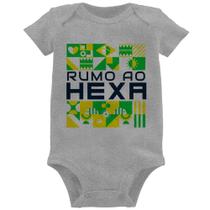 Body Bebê Rumo ao Hexa - Foca na Moda Body Bebê Rumo ao Hexa - Foca na Moda