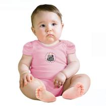 Body Bebê Santos Rosa Manga Curta Oficial Body Bebê Santos Rosa Manga Curta Oficial