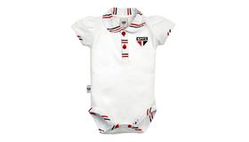 Body Bebe São Paulo Polo Maga Curta Menina Suedine Revedor