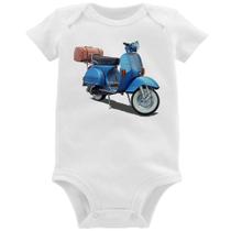 Body Bebê Scooter Azul - Foca na Moda