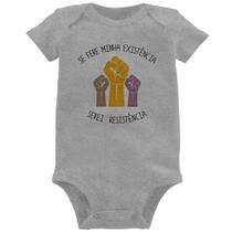 Body Bebê Se fere minha existência, serei resistência - Foca na Moda