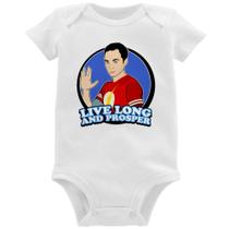 Body Bebê Sheldon Spock - Foca na Moda
