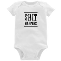 Body Bebê Shit Happens - Foca na Moda