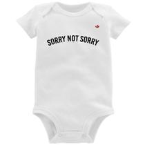 Body Bebê Sorry not Sorry - Foca na Moda