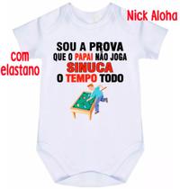 body bebê sou a prova que o papai não joga sinuca o tempo todo cód 2102 body bebê sou a prova que o papai não joga sinuca o tempo todo cód 2102