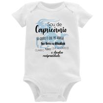 Body Bebê Sou de Capricórnio - Foca na Moda