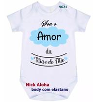 body bebê sou o amor da titia e do titio cód 9621