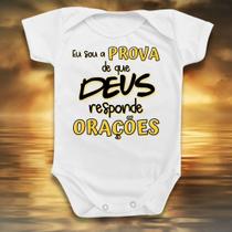 Body Bebê Sou Prova Que Deus Responde Orações Menino Menina
