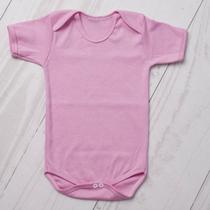 Body bebê suedine manga curta 100% algodão