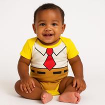 Body Bebê Temático Bob Esponja 100% Algodão.
