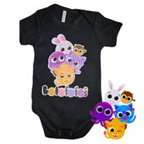 Body Bebê Temático Bolo Fofo Preto Infantil Mesversario