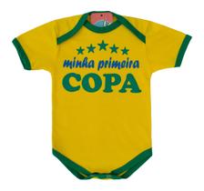 Body Bebê Temático Brasil Minha Primeira Copa