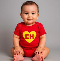 Body Bebê Temático Chapolin 100% Algodão.