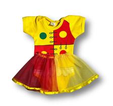 Body Bebê Temático Emília com Saia de Tule 100% Algodão.