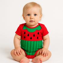 Body Bebê Temático Melancia 100% Algodão. Body Bebê Temático Melancia 100% Algodão.