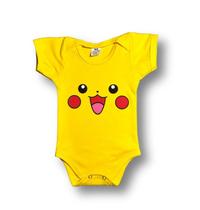 Body Bebê Temático Pikachu 100% Algodão. Body Bebê Temático Pikachu 100% Algodão.
