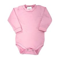 Body Bebê Térmico Bodie Manga Longa Peluciado Inverno Liso