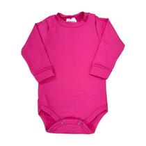 Body Bebê Térmico Bodie Manga Longa Peluciado Inverno Liso