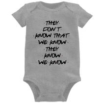 Body Bebê They don't know that we know they know we know - Foca na Moda