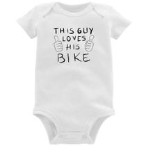 Body Bebê This guy loves his bike - Foca na Moda