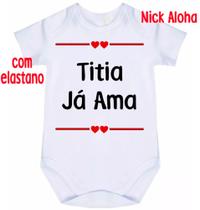 body bebê titia já ama cód 2862