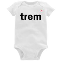 Body Bebê Trem - Foca na Moda