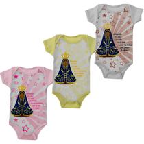 Body Bebe Três Peças Kit Menina Mãezinha Do Céu Lançamento Body Bebe Três Peças Kit Menina Mãezinha Do Céu Lançamento