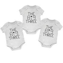Body Bebê Trigêmeos The Big Three