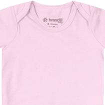 Body Bebê Unissex Em Cotton Brandili Baby Rosa