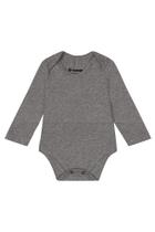Body bebê unissex manga longa em cotton Brandili-CINZA Body bebê unissex manga longa em cotton Brandili-CINZA
