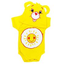Body Bebê Ursinhos Carinhosos Sol Amarelo com Touquinha