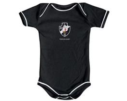 Body Bebê Vasco Preto Manga Curta - Torcida Baby