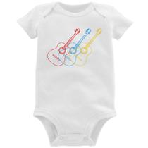 Body Bebê Violão Cores - Foca na Moda