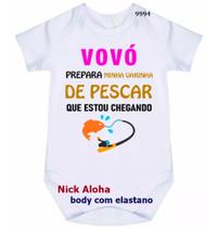 Body bebê vovó prepara minha varinha estou a caminho cód 9994 Body bebê vovó prepara minha varinha estou a caminho cód 9994
