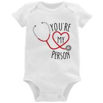 Body Bebê You're My Person Coração - Foca na Moda