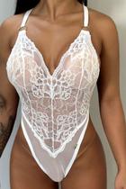 Body Bella Ajustável Super Sexy De Tule E Renda