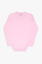 Body Blusa Manga Comprida Infantil Menina Térmico Infantil Rosa para ballet Dedeka