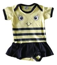 Body Bodie Abelha Abelhinha Mesversário Infantil Maj065 BM