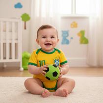 Body Bodie Bebe Nenem Roupa Brasil Copa Time Futebol Gol Body Bodie Bebe Nenem Roupa Brasil Copa Time Futebol Gol
